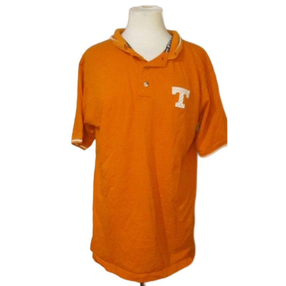 Vintage Y2K STARTER Tennessee Volunteers Orange Polo Shirt Small